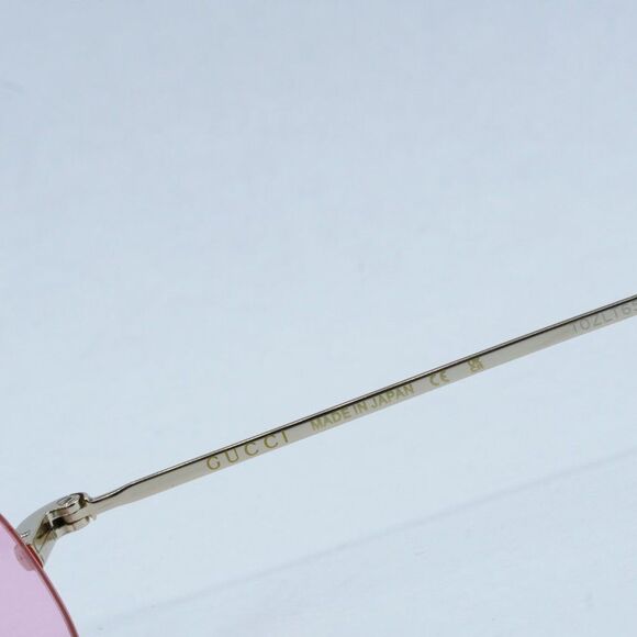 NEW GUCCI GG1648S 005 GOLD PINK SUNGLASSES - Picture 7 of 11
